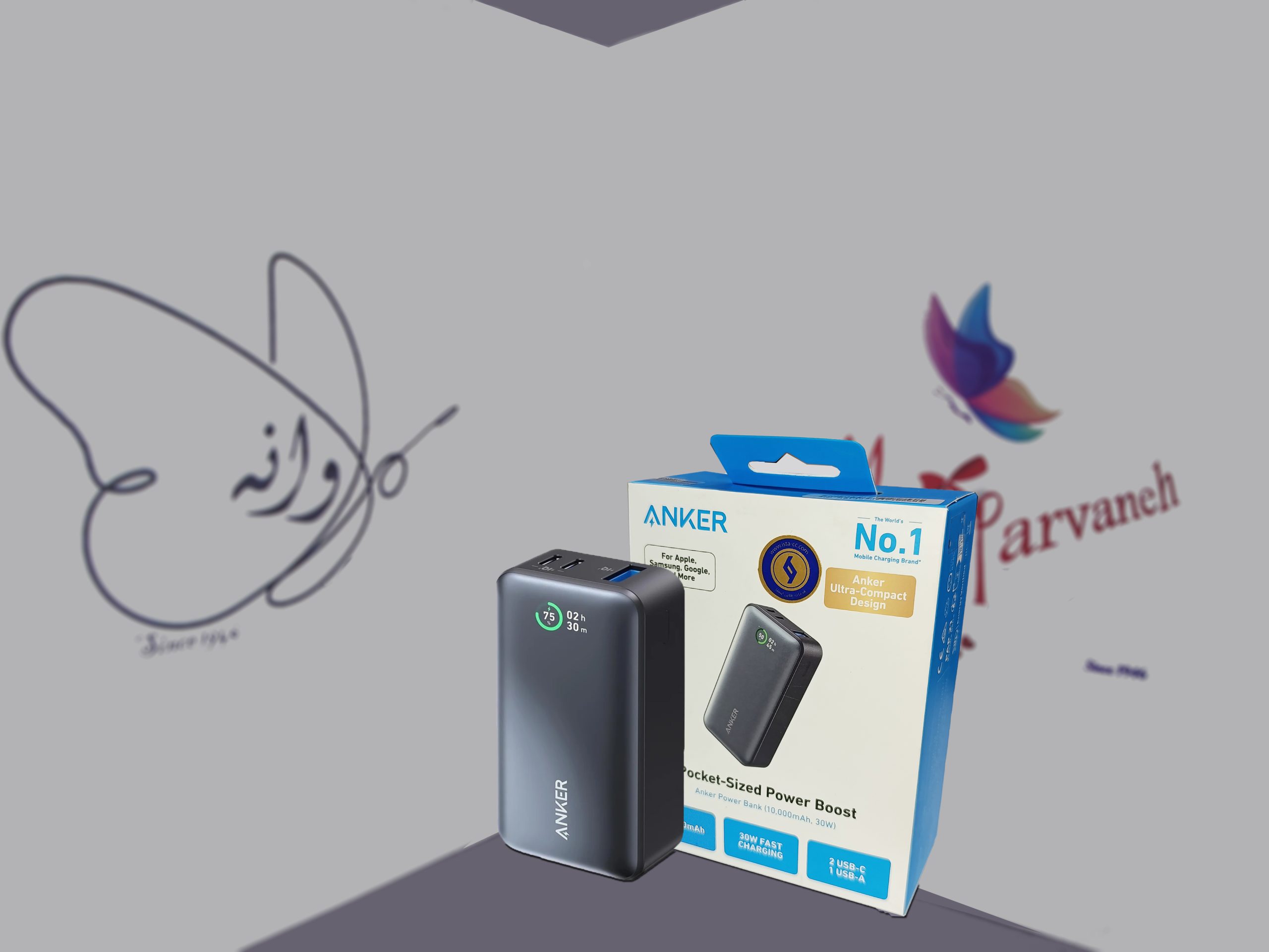 پاوربانک 10000 میلی‌آمپر انکر مدل A1256