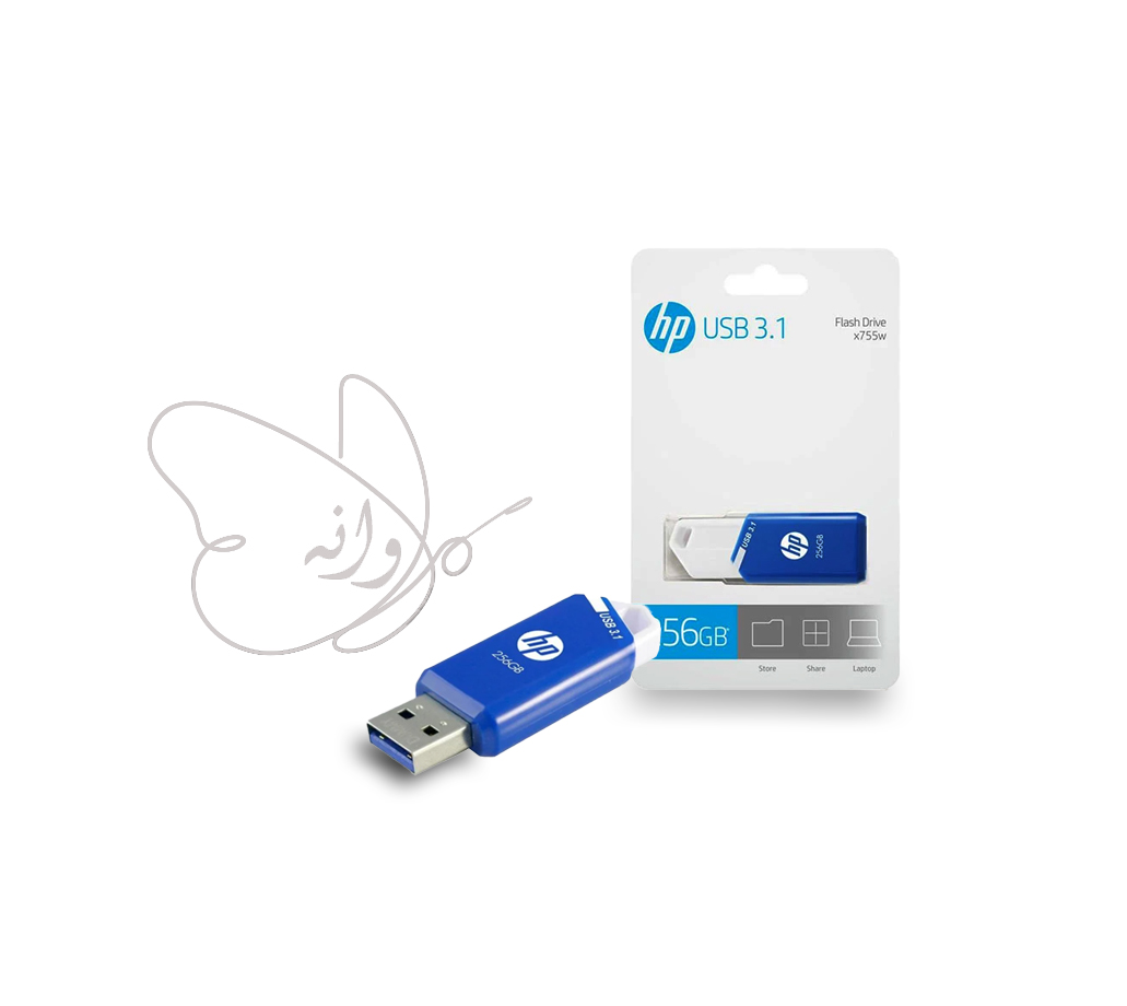 فلش مموری 256 گیگابایت HP مدل USB 3.1 X755W