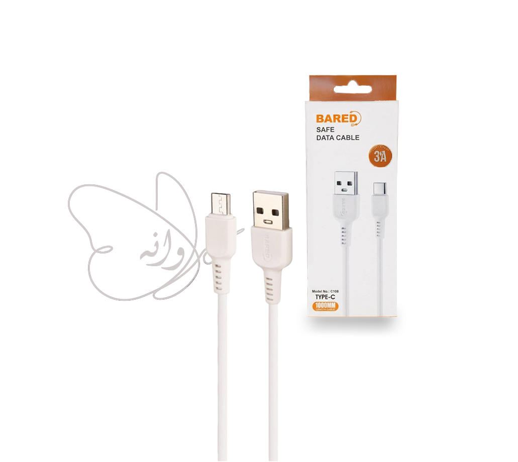 کابل USB به Type-C فست شارژ و انتقال دیتا Bared مدل C108