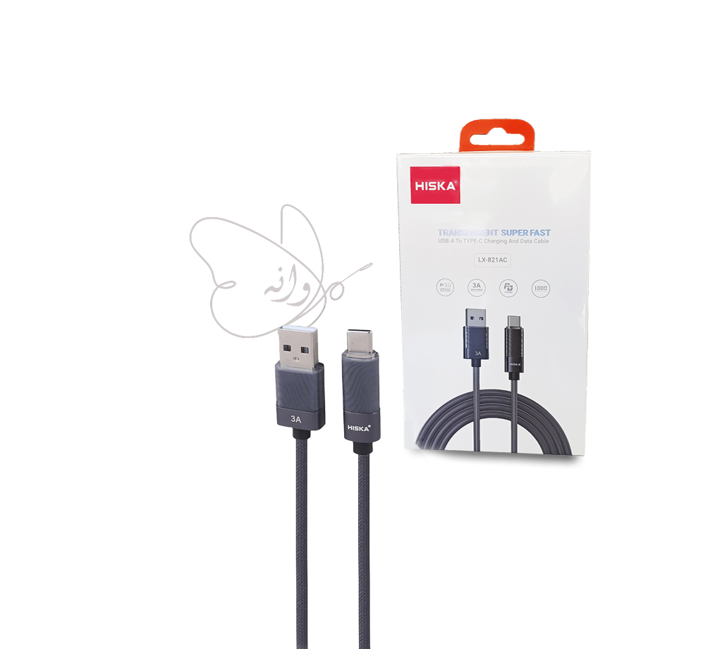 کابل شارژ و دیتا تایپ سی هیسکا  مدل LX-821AC